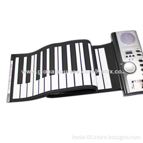 Silicone flexible rollup 61-key piano